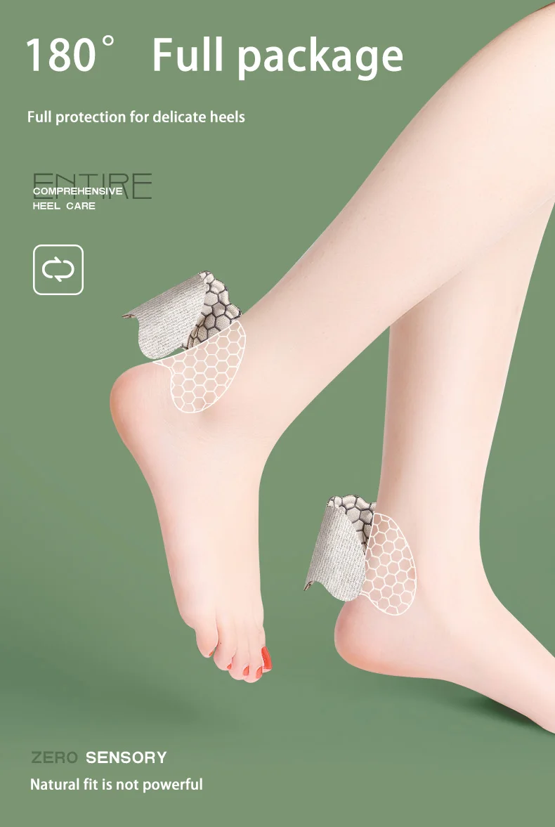 Anti-Wear Heel Patch with Butterfly Back, Prevent Skidding & Shoe Loss