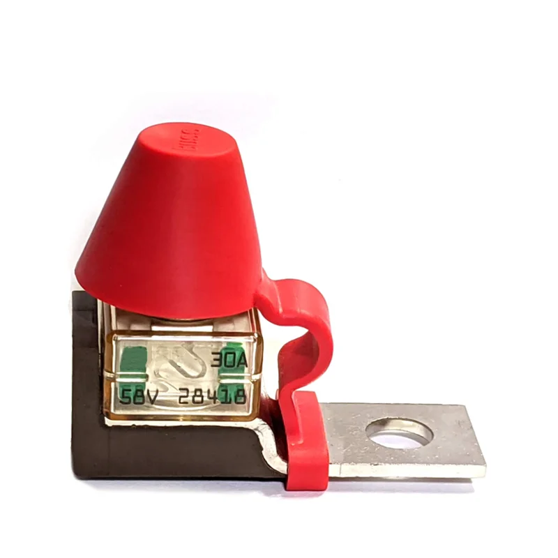 Mrbf Terminal Fuse Block Kit,100a 58v Dc Maximum,Single Stud 5/16" (m8