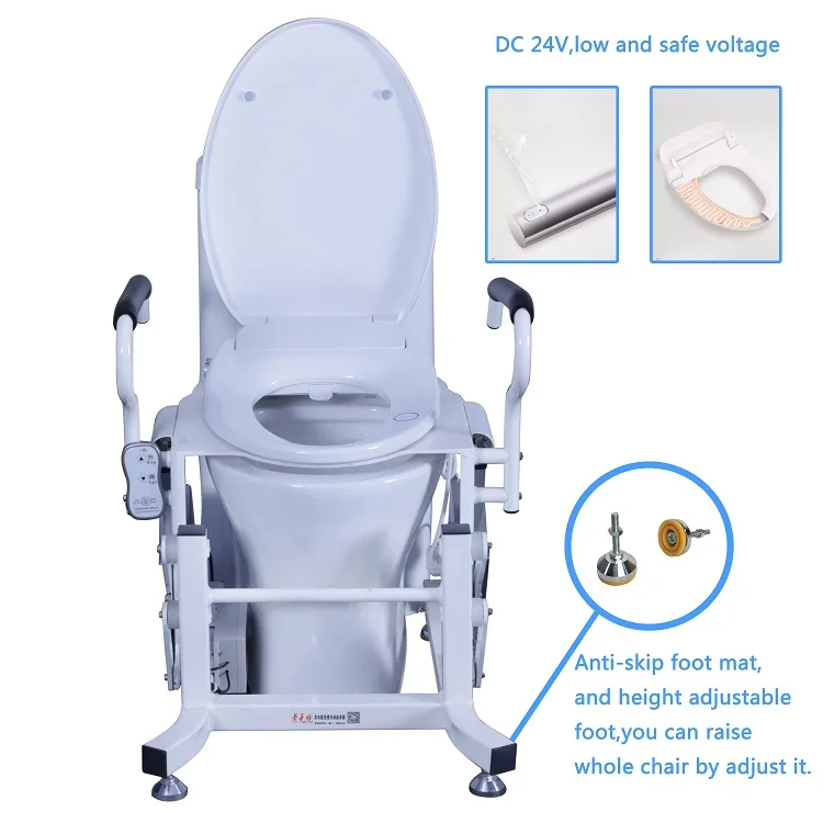 Easy Defecation Toilet Chair for Disabled for Elderly and Children and Pregnant Women Automatic Self-clean Toilet Seat