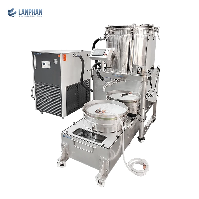 LANPHAN 75Gallon Cold Water Washing Separator Machine for Leaf Extraction Separation Equipment