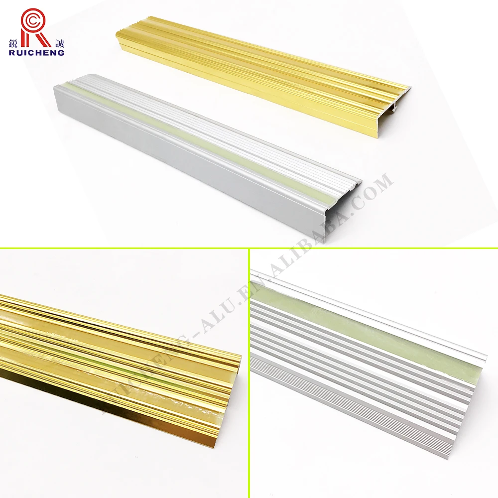 stair edge protector fluorescent rubber aluminum