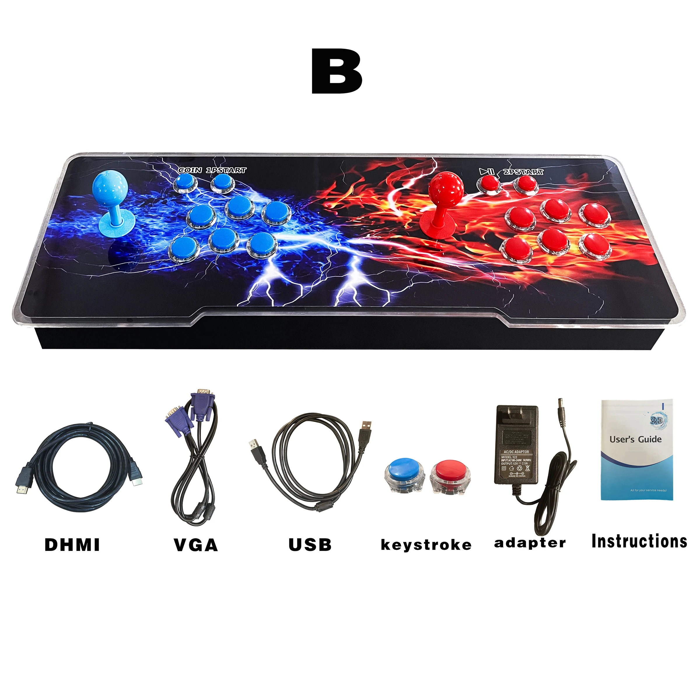 3D Wifi Pandora Box Arcade Double Rocker 10000 in 1 Game Console