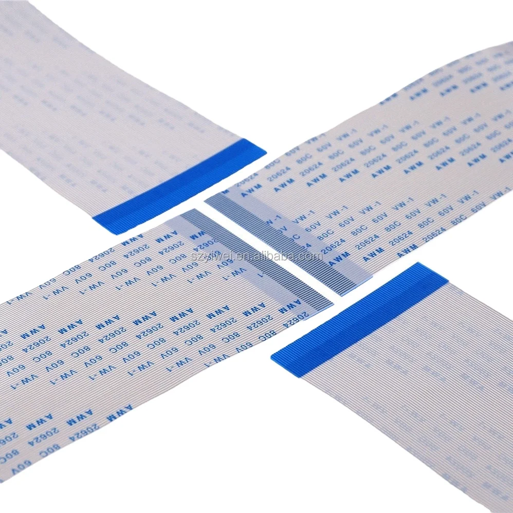 4 to 80 Pin FPC FFC Jumper Flexible Flat Cable 0.5 mm Pitch Same Contact on One Side Type a Length 200 mm ZIF FPC Connector