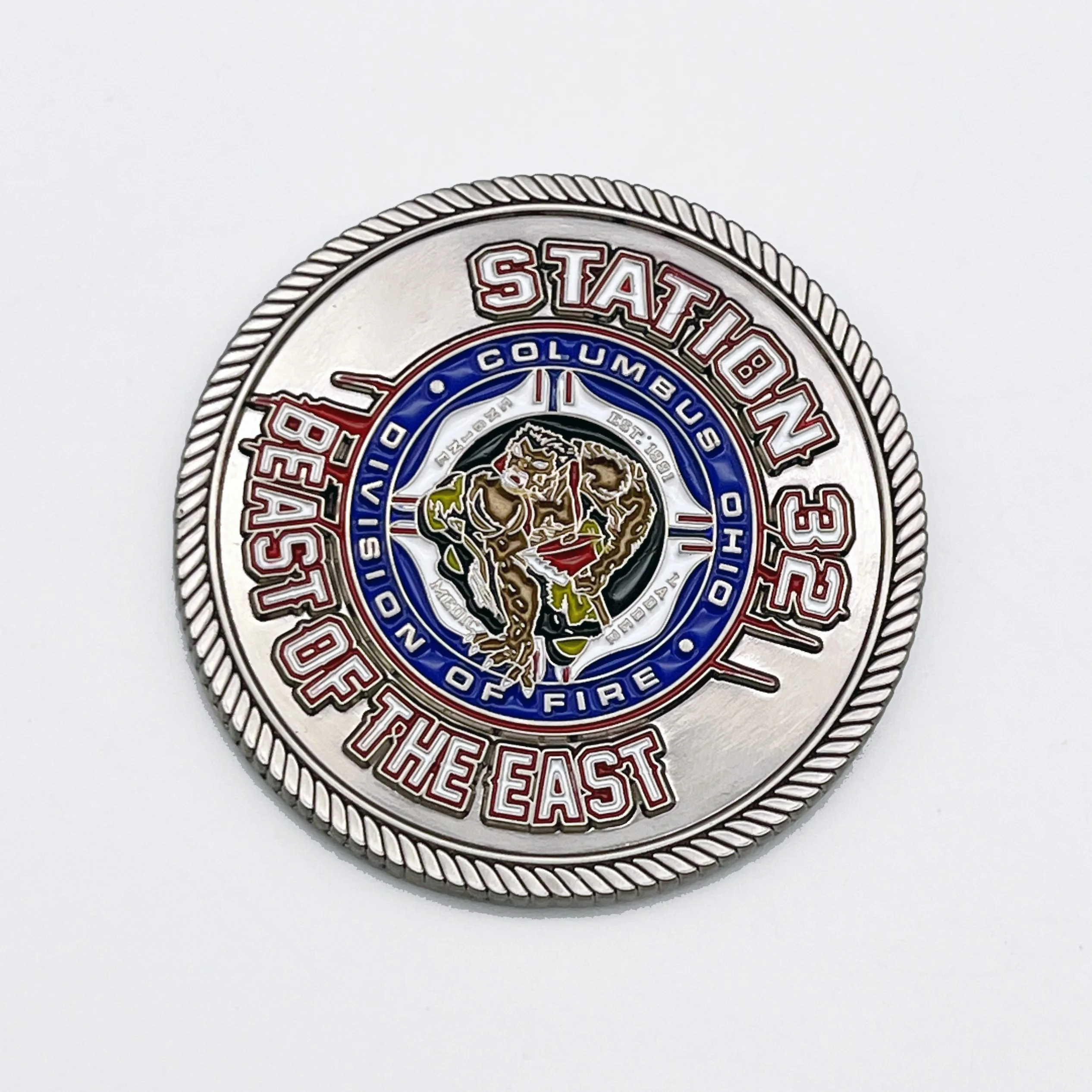 금속 기념품 토큰 코인 JO-EY-54 원형 니켈 도금 코인