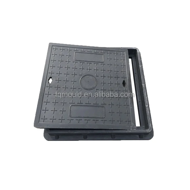 China Taizhou manufacturer custom press manhole cover composite tool Square Cast Iron Manhole Cover