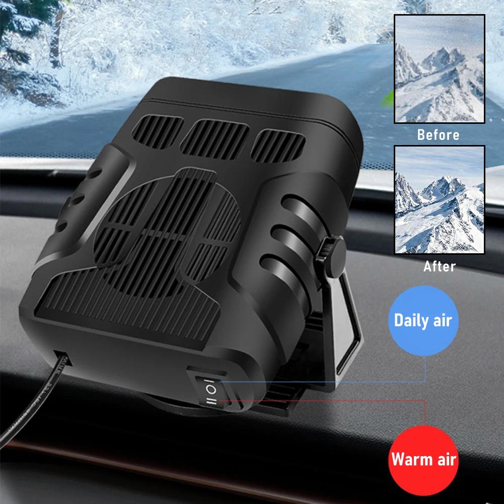 Car Heater 12V/24V 120W 200W Portable Car Heater Fan in Cooling Heating  Auto Windshield Defroster Car Anti-Fog Heater