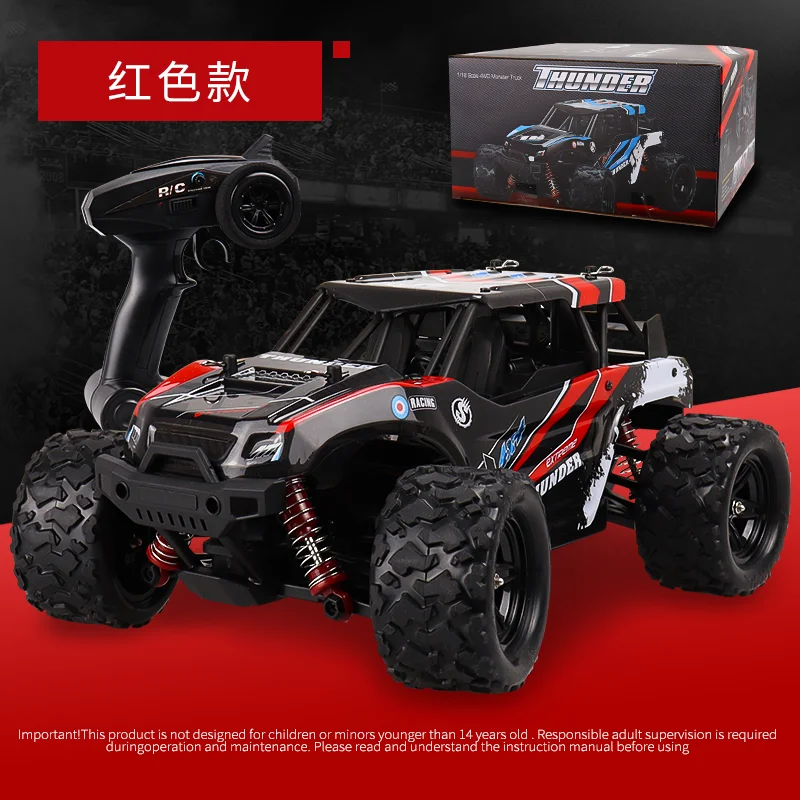 Carrinho Controle Remoto Thunder 4x4 Storm Monster Truck 38km/h