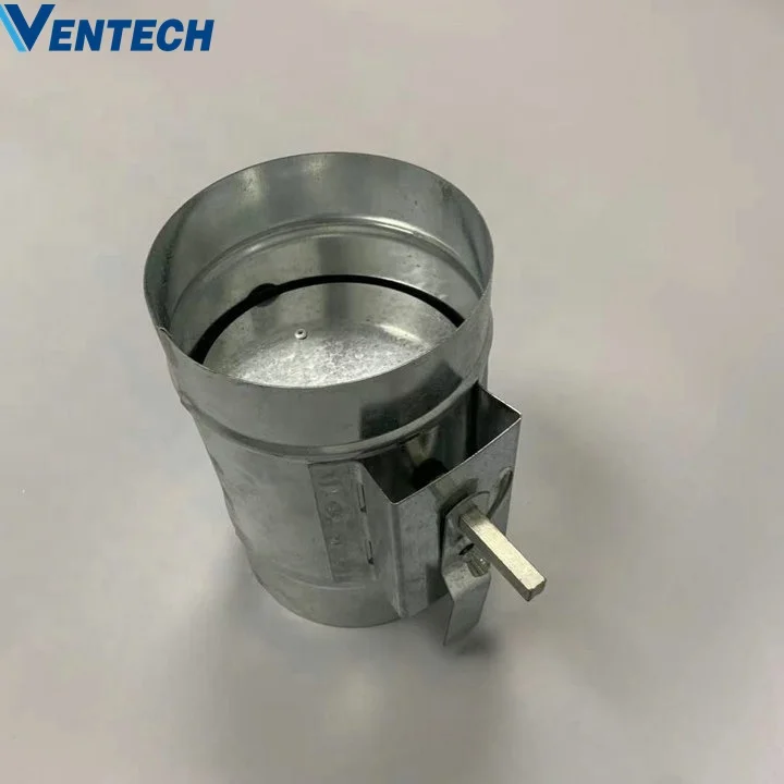 Hvac round shape manual adjustable air volume damper for air duct