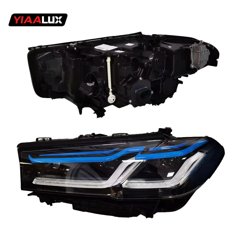 YIAALUX G30 headlight For BMW 5 series 2018-2022 G38 G30 LED Headlamp car upgrade M5 style laser headlight