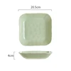 8-inch square plate - green