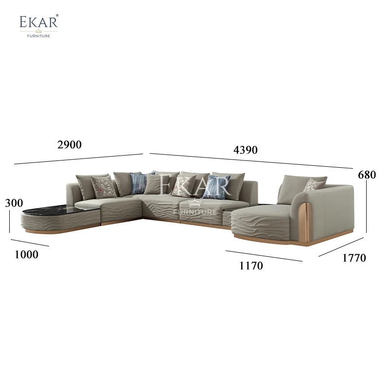 product new design and practical furniture combination living room coffee table set-66