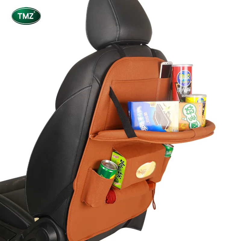 Многофункциональный Авто-Стайлинг Войлок заднего задний карман на переднем сиденье сумка-Органайзер хранилище сумочка с лоток-держатель для