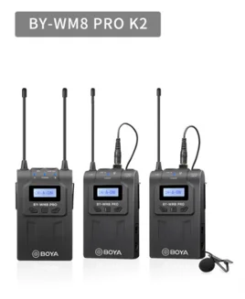 BOYA BY-WM8 Pro-K2 ワイヤレスマイク BY-WM8 PRO K2 Dual Channel UHF Wireless Microphone Kit