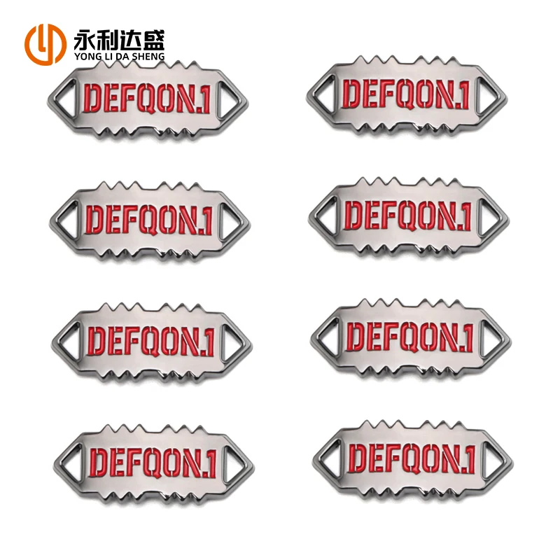 2025 High Quality Personalized Shoe Lace Lock Silver Lace Metal