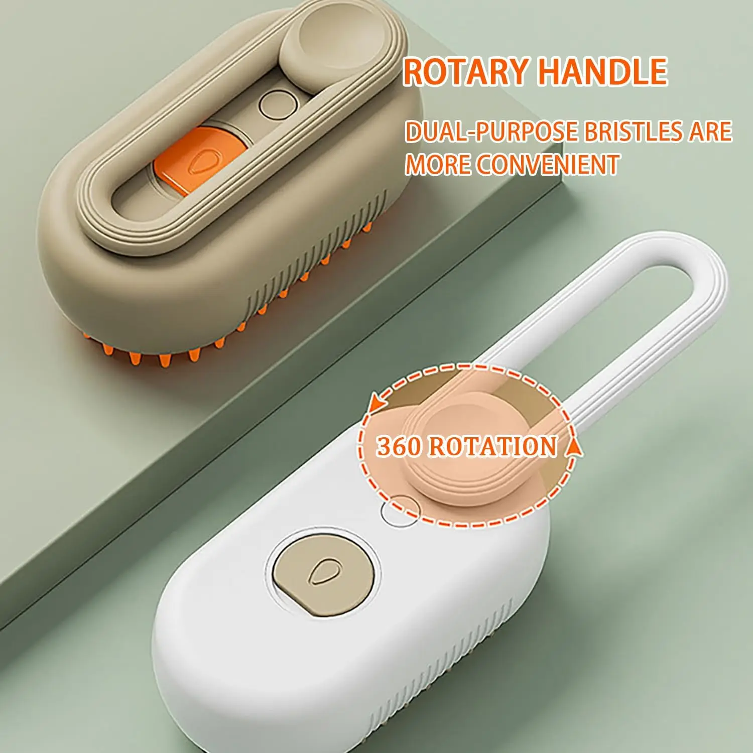 New Design 3 in 1 Silicone Pet Steamy Grooming Brush Steam Hair Removal Tool Comb Dog Cat Self Cleaning Spray Brush