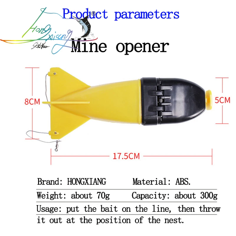 Long Shot Fishing Bait Rocket Feeder