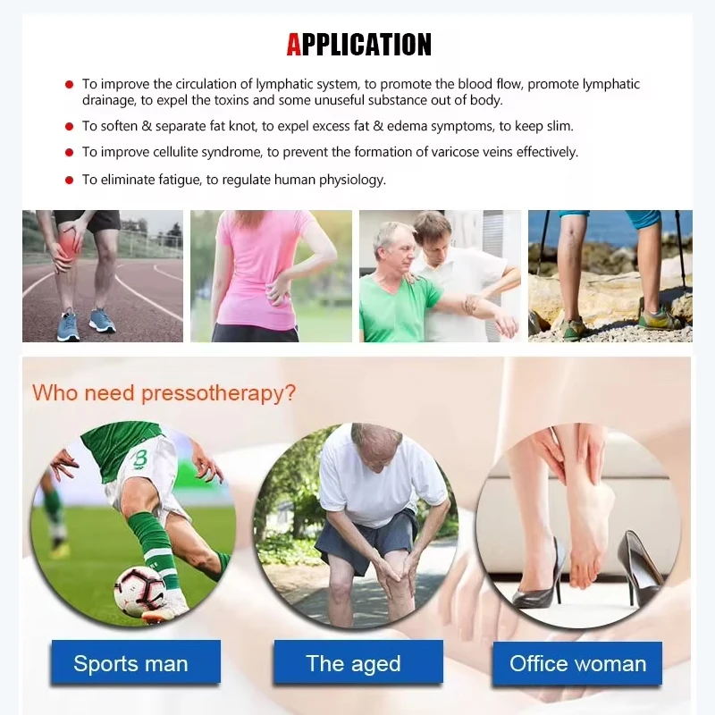 NIPC02 Healthy Medical Care air Pressure Leg Massager Pneumatic Compression Therapy System