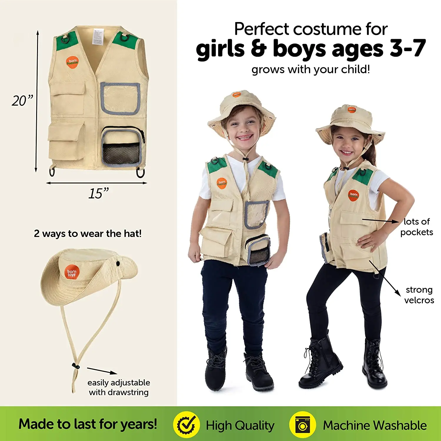 Детский Открытый Туризм природа разведки развивающая игрушка-путешественница» костюм для ролевых игр для детей приключения комплект игрушки