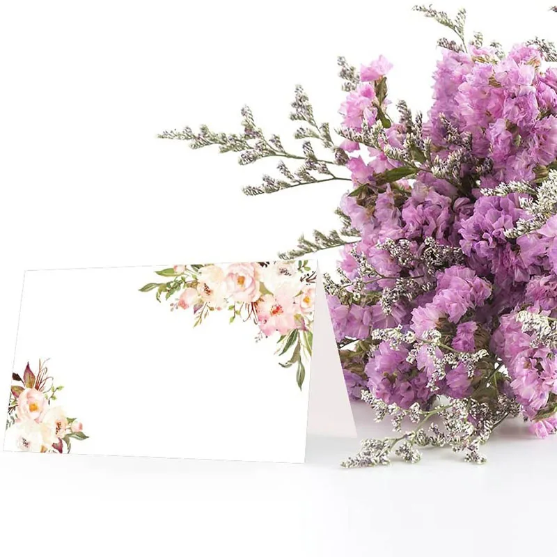 custom white card paper handwritten words for thank you cards