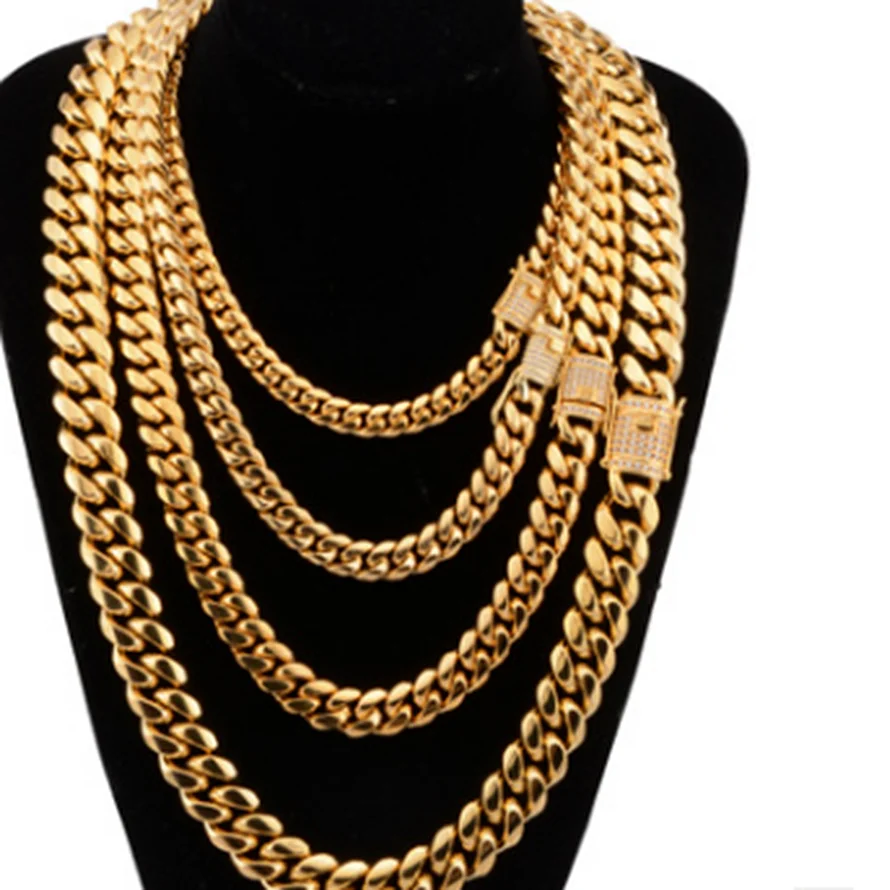 Gold Simple Design Jewellery Big Chain 