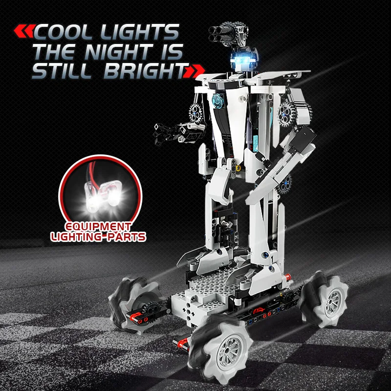 586 Pcs  Rc Toys Building Block Sets Dual Control StemToy Robots Program Robotic Switch Mobile Phone Control App Toy for Boys