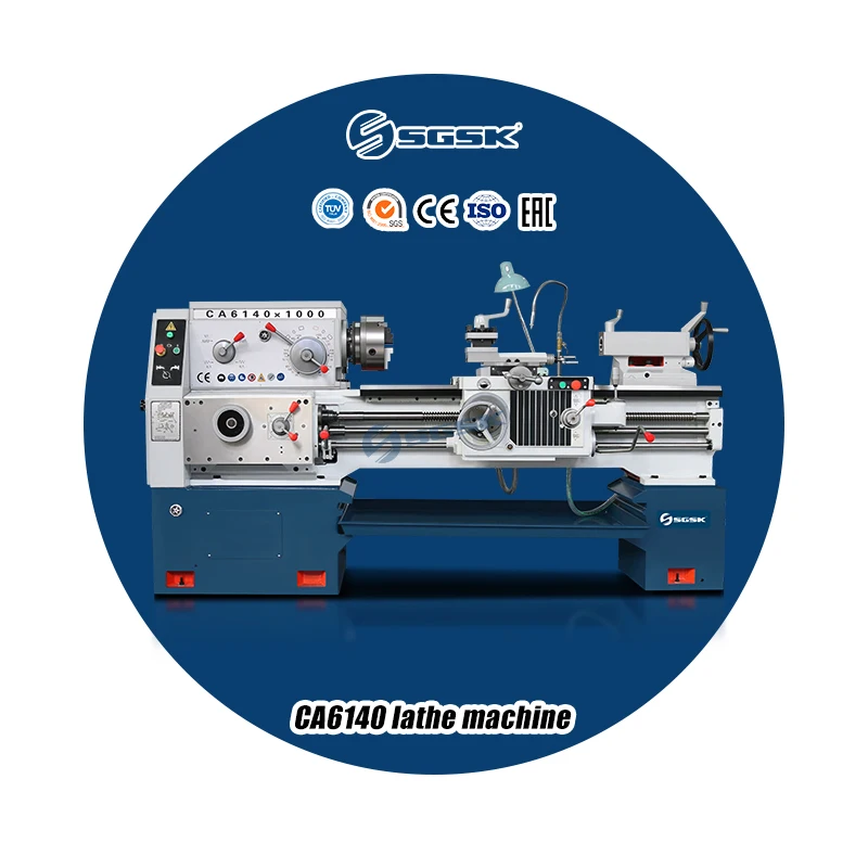 Good Quality Conventional Precision Horizontal Metal Lathe Machine CA6140B Lathe Machine Tools Belt Driven Lathe Price Machine