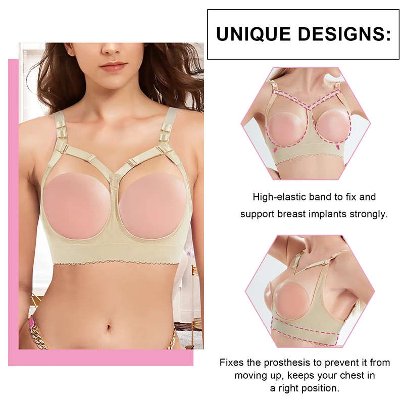 Recovery Shaper Tops Medical Grade Compression Bra Post Surgery Breast Augmentation Bra