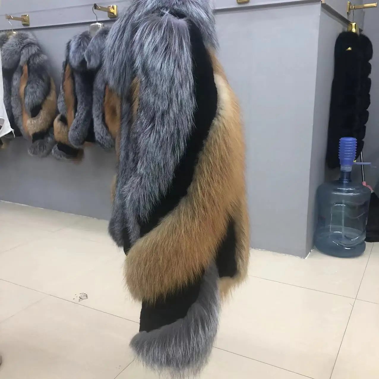 2022 Winter Wear Fashion Women Fur Coat Real Fur Luxury Jacket Natural Finland Fur Plus Size 5312