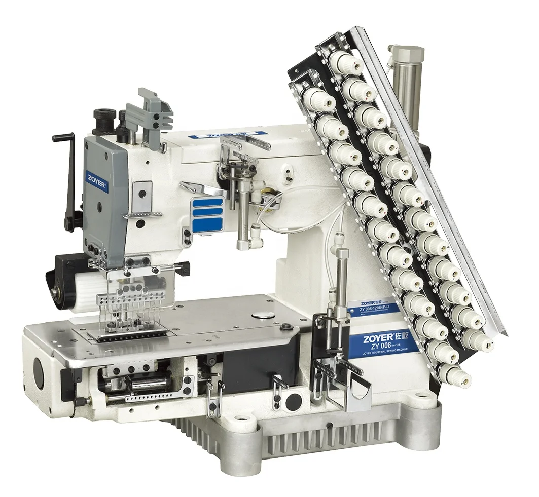 ZY-VC008 Zoyer Smocking Multi Needle 8 Needle Chain Stitch Sewing Machine for Waistbands Garment Factory