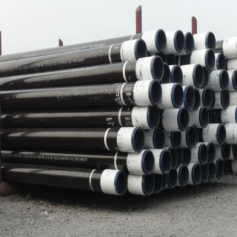 Octg J55 N80 Casing And Tubing Oil Well Casing Pipe Black Painting