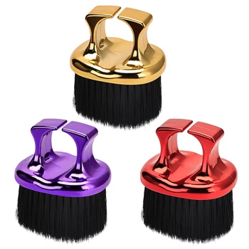 Vintage Men's Finger Neck  Soft Nylon  Cleaning  Brush Ring Hair Tool