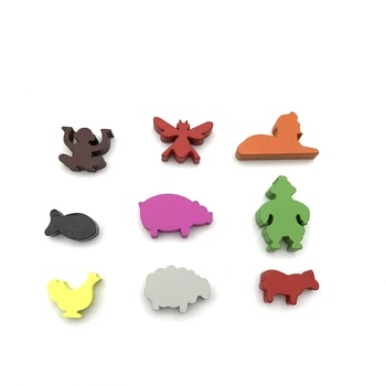 Place Games 5 Meeples Animais Galinha de madeira 20x18x9mm