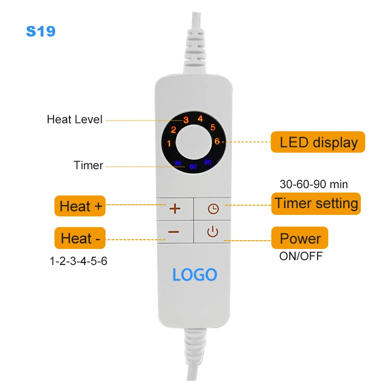 Joyplus Heated Body Warmer 12*24'' Large Therapy Back Pain Electric