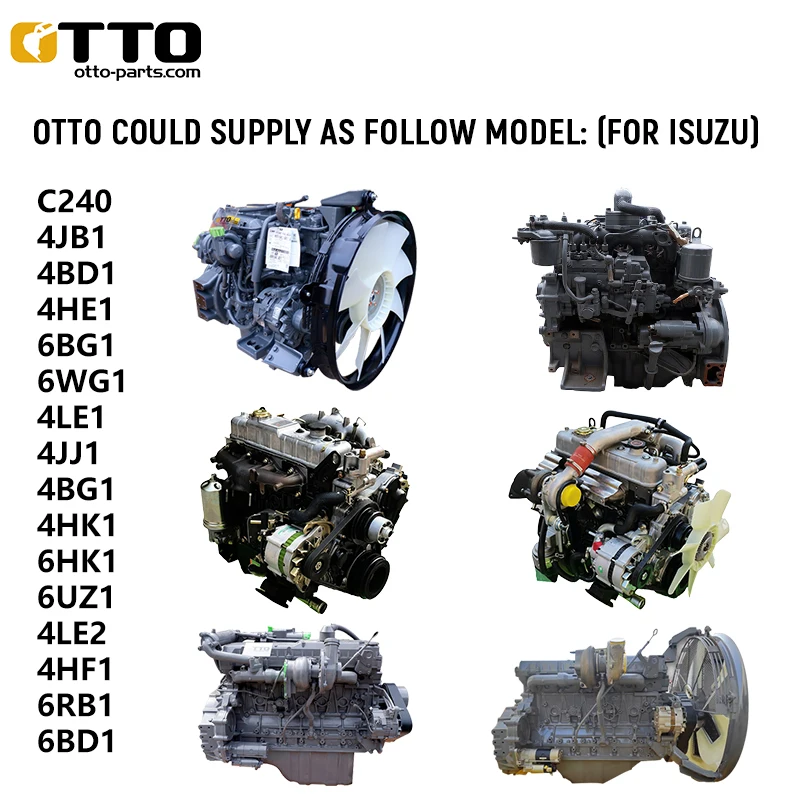 10/14 雄大 5台 OTTO 6WG1 Engines - High Productivity for Crawler Excavators