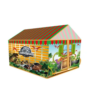 Portable Dinosaur Children's Tent Cartoon Animal Kids Play House Outdoors Large Pop up Camping Toy Tents