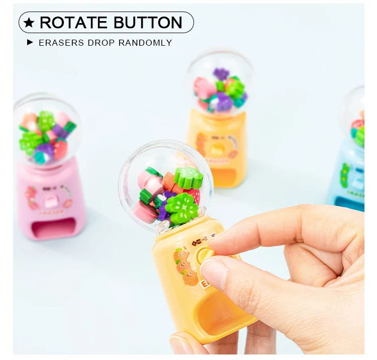 Iigen Fruit And Vegetable Cartoon Eraser Children's Fun Carrot 3d