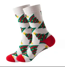 New Fashion Hot-selling Winter Unisex Cotton Crew Christmas Socks Holiday Tube Santa Sock Wholesale
