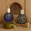 Frasco de perfume morado