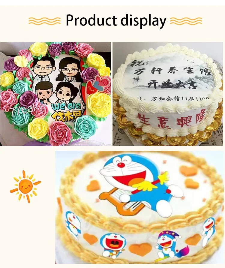 Wholesale Edible Wafer Paper A4 Size 25sheets/pack Print Eatable Sugar