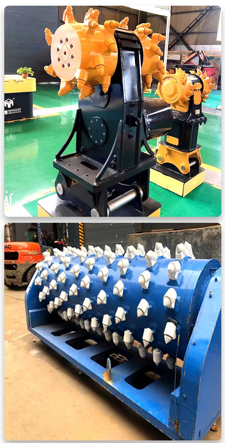 Factory Price Trenching Drum Cutter Machines Crawler Excavator Drum Cutter for Construction