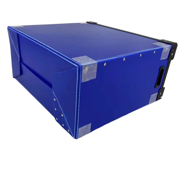 Hollow Board Turnover Box, Thickened PP Packaging Box, Foldable Hollow Board Accessories Transportation Turnover Box