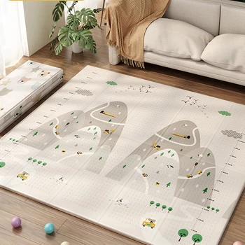 Double-Side Pattern Cartoon Printed Baby Foam Play Mat Climbing Pad Kid Educational Activity Game Carpet Gift Crawling Mat