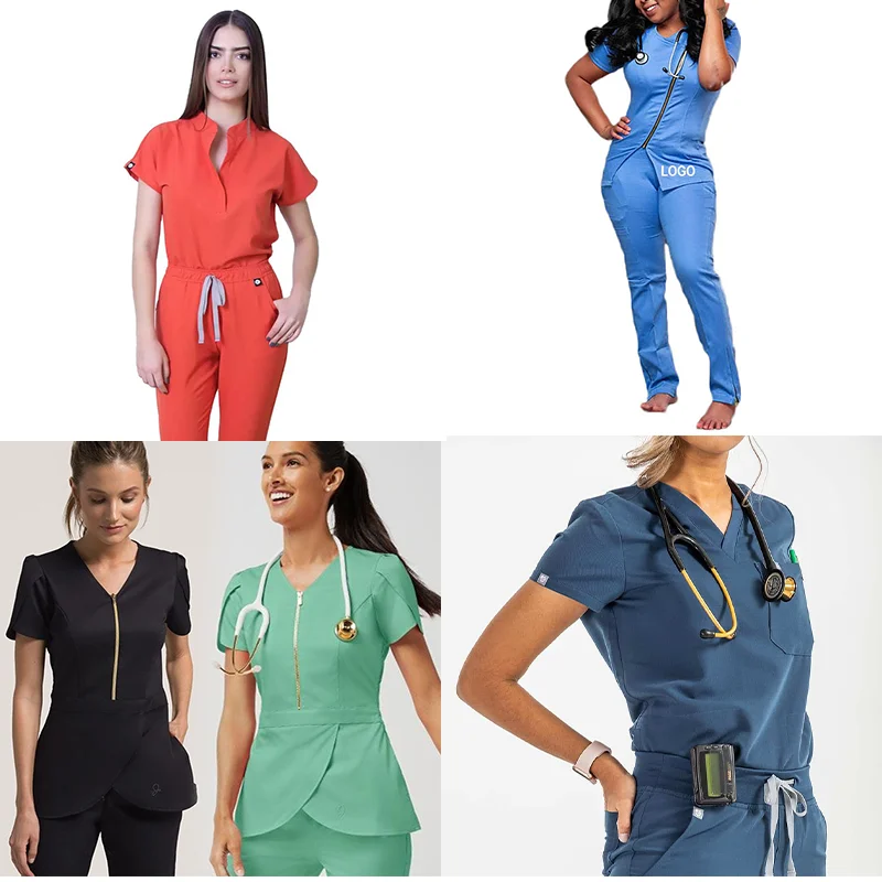 Factory Scrubs Joggers Scrubs Suit Women Men Unisex Cheap Work Nursing