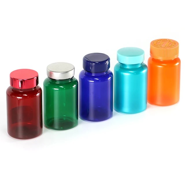 120ml Plastic Pill Bottles PET Pharmaceutical Capsule Pill Bottle Medicine Vitamin Supplement Bottle Container