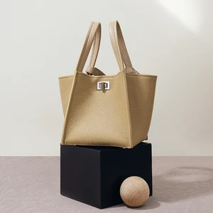 Customize  2023 New Fashion Women Genuine Leather Handbags Tote Ladies Big Size Shoulder Bag for Sale