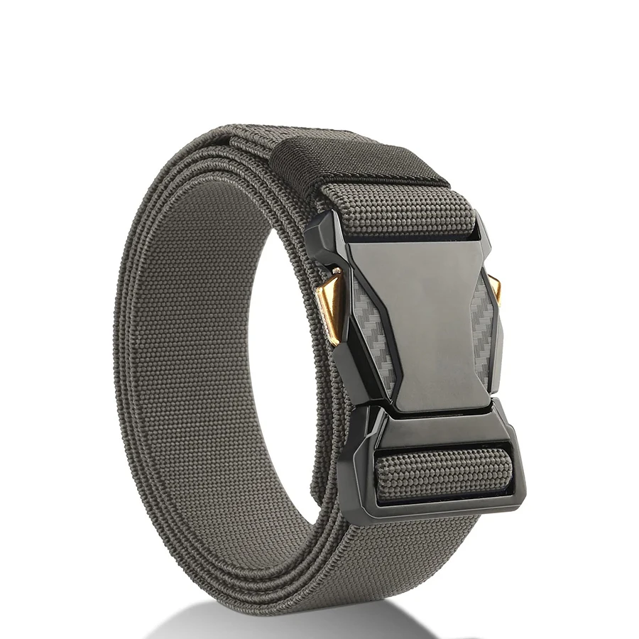 Wear-resistant Durable Hiking Hunting Pants Tactical Belt Stretch Nylon Web Quick Release Work Tactical Belt