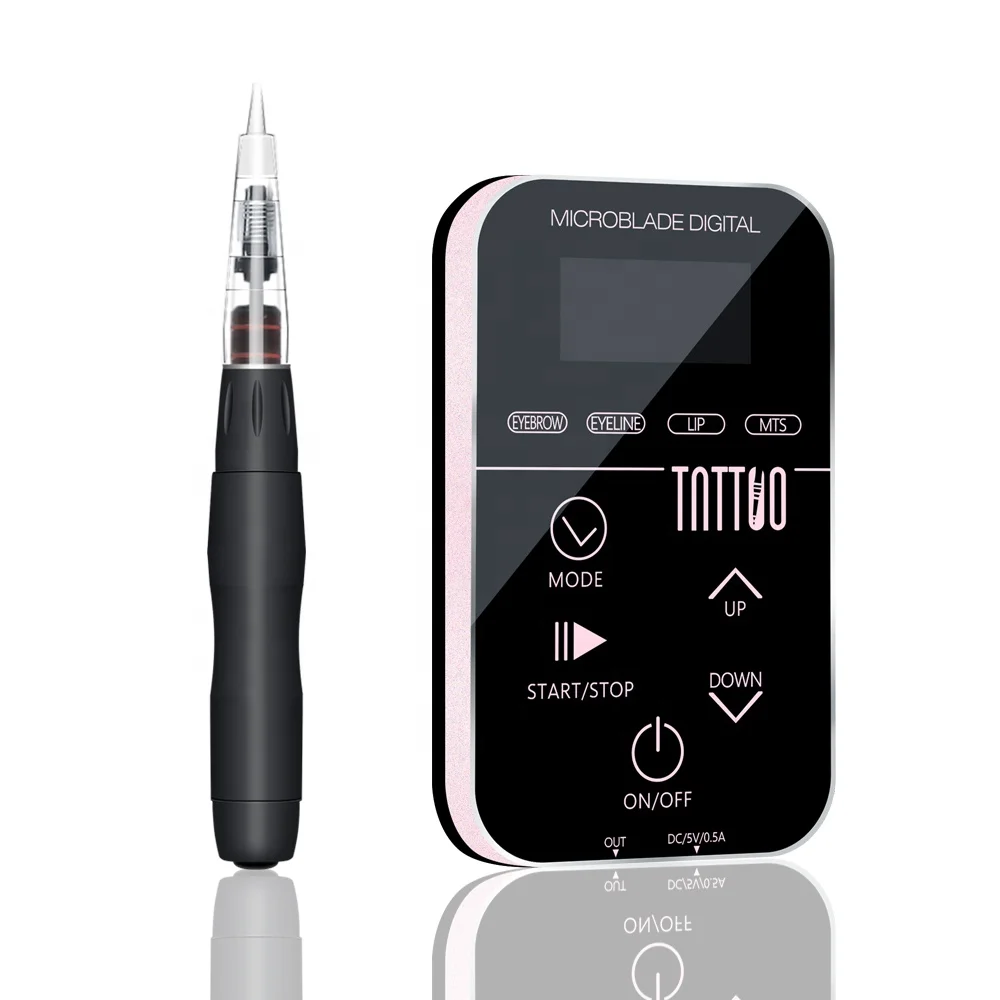 Touch Screen Digital Permanent Makeup Machine Rechargeable Microblading Machine for Eyebrow Hairstrokes Lip Tattooing Device