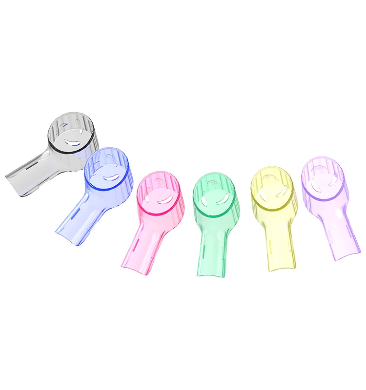 Wholesale colorful 4 pieces of IO brush heads covers  toothbrush cover heads electric toothbrush head cover for  oral b manufacture