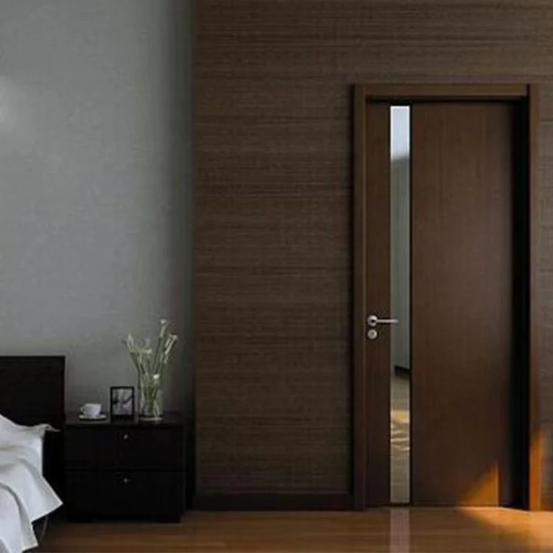 PHINO Factory Latest Teak Front Wood Door Teak Wood Single Door Design With Door Lock