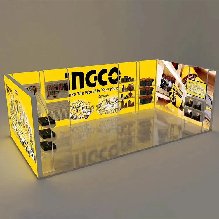 TianLang Tension Fabric Modern Exhibition Light Box 3*6 Trade Show Booth Display Fabric Light Box Exhibition Booth Seg Lightbox